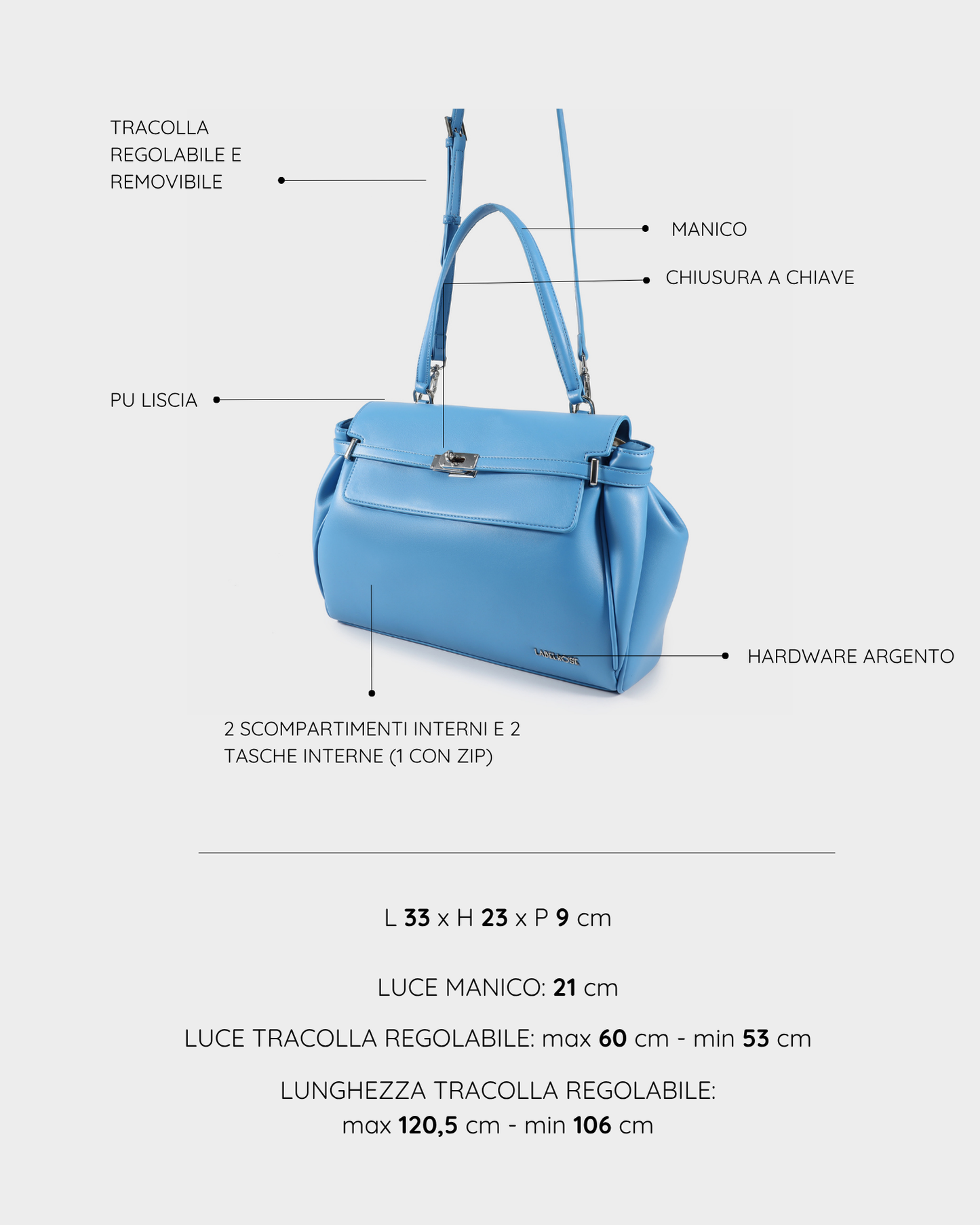 QUINN-LIGHT BLUE shoulder bag