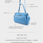 QUINN-LIGHT BLUE shoulder bag