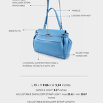 QUINN-LIGHT BLUE shoulder bag