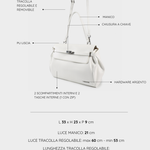 QUINN Shoulder Bag - WHITE