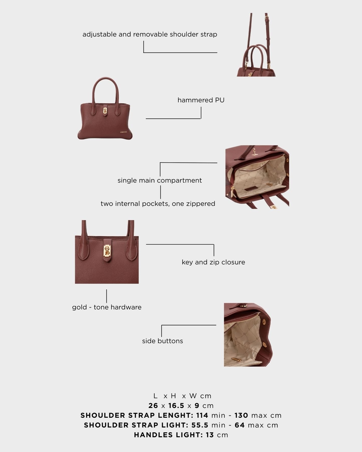 Borsa a mano LENÚ - BRICK