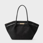 Borsa a spalla BRIELLE BIG SIMILSUEDE - BLACK GOLD