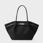 Borsa a spalla BRIELLE BIG SIMILSUEDE - BLACK SILVER