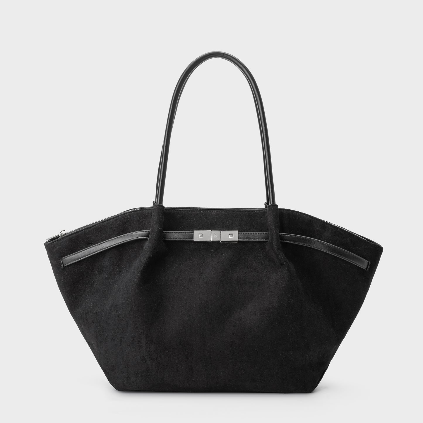 Borsa a spalla BRIELLE BIG SIMILSUEDE - BLACK SILVER