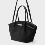 Borsa a spalla BRIELLE BIG SIMILSUEDE - BLACK SILVER