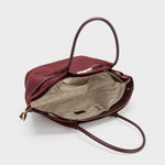 Bolso de hombro BRIELLE BIG EN ANTE SINTÉTICO - BURDEOS