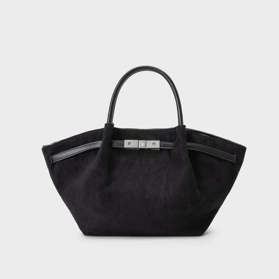 Borsa a mano BRIELLE SMALL SIMILSUEDE - BLACK SILVER