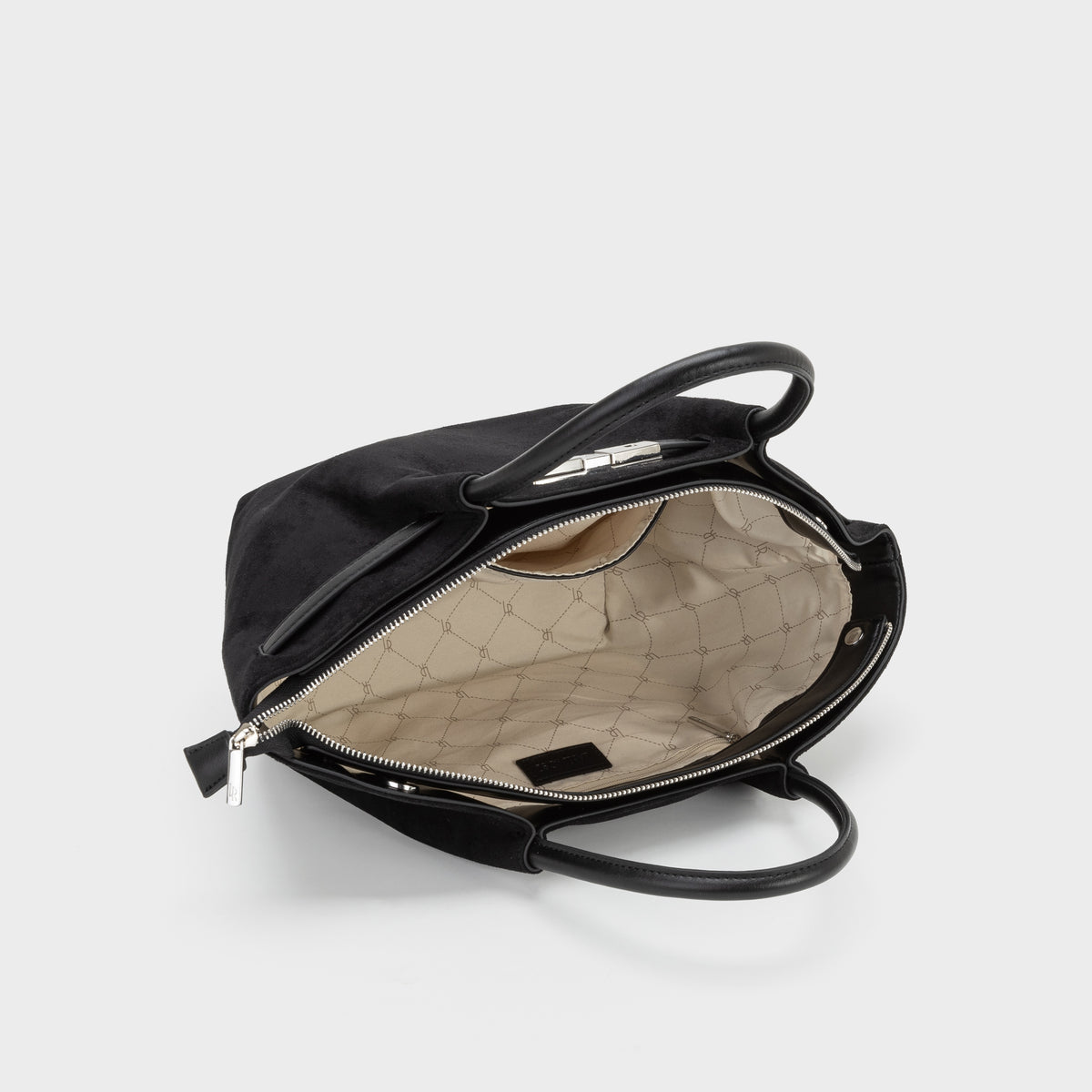 Bolso de mano BRIELLE SMALL SIMILSUEDE - BLACK SILVER