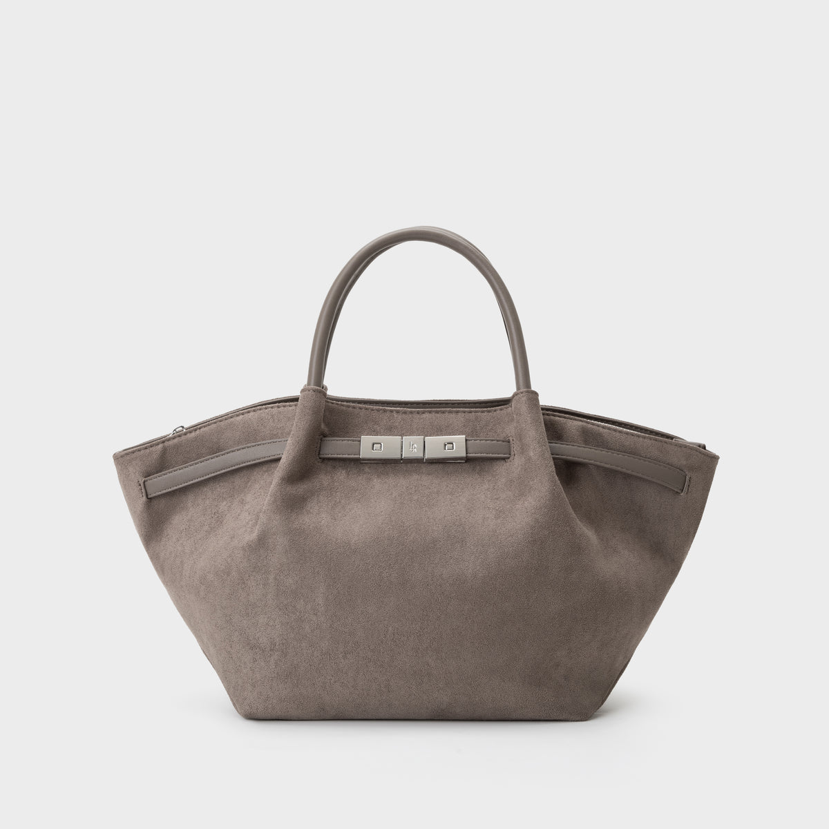 Bolso de mano BRIELLE SMALL EFECTO ANTE - GRIS