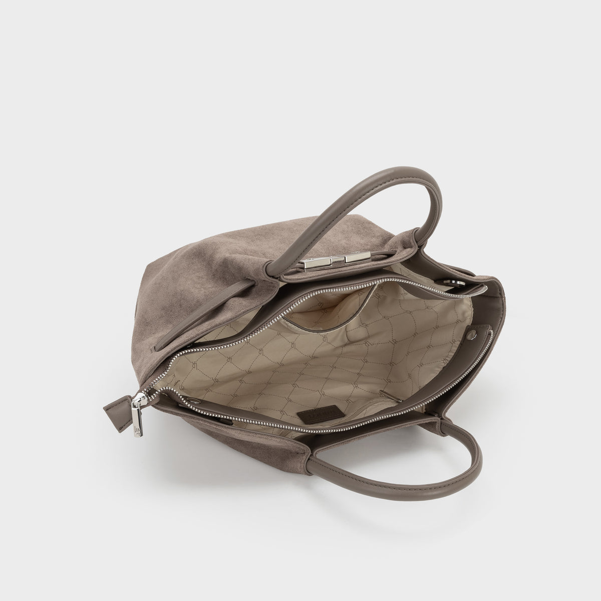 Bolso de mano BRIELLE SMALL EFECTO ANTE - GRIS