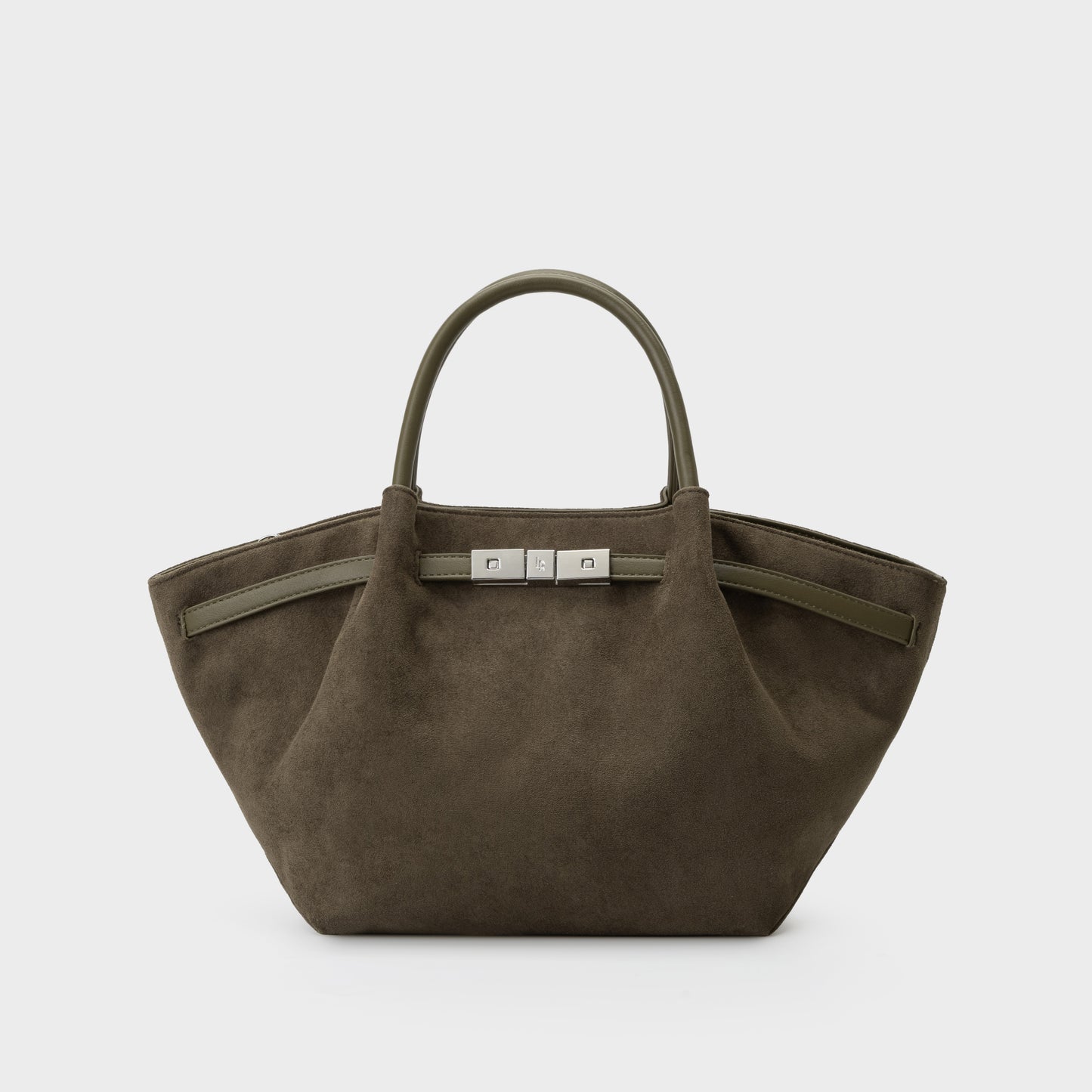 Bolso de mano BRIELLE SMALL EFECTO ANTE - MUD GREEN