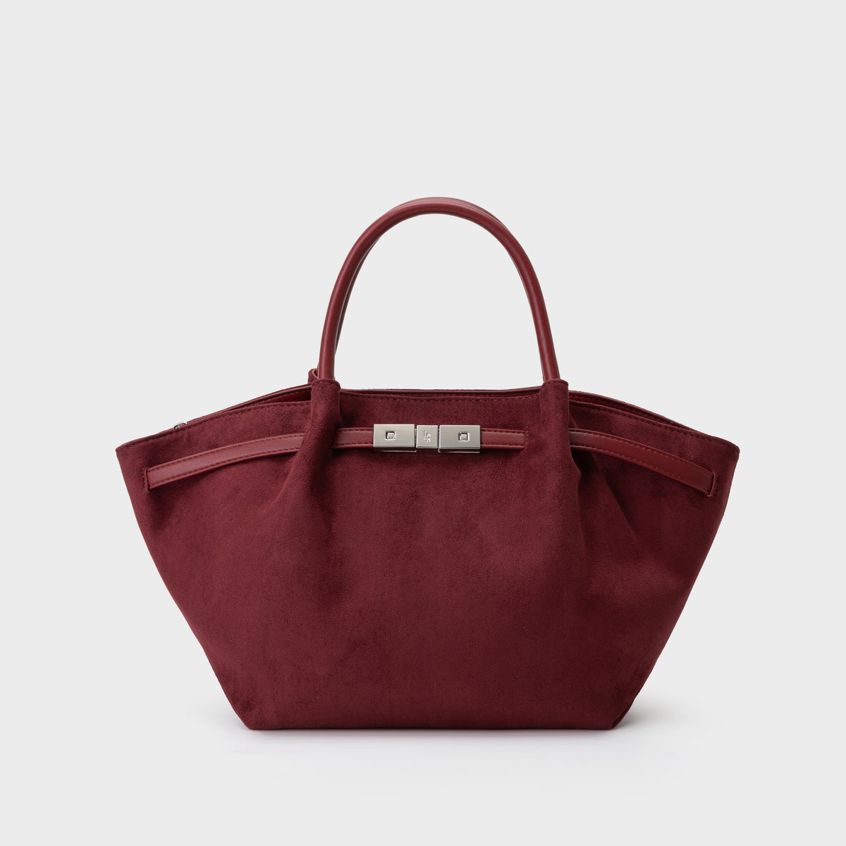 Bolso de mano BRIELLE SMALL EFECTO ANTE - BURDEOS