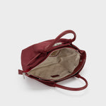 Bolso de mano BRIELLE SMALL EFECTO ANTE - BURDEOS
