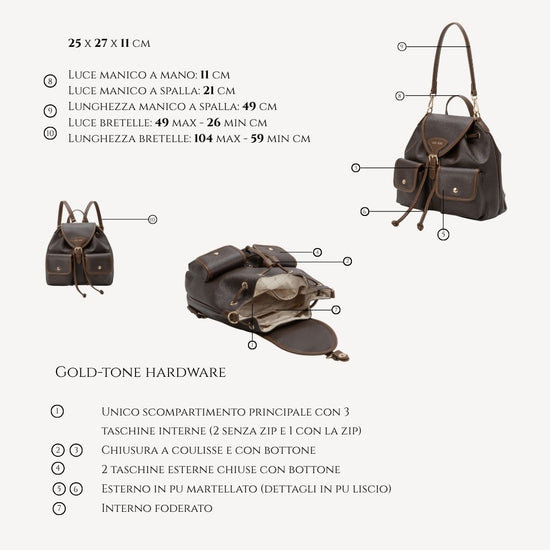 BAGPACK Backpack - BROWN