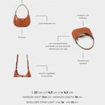 BEA Shoulder Bag - BROWN