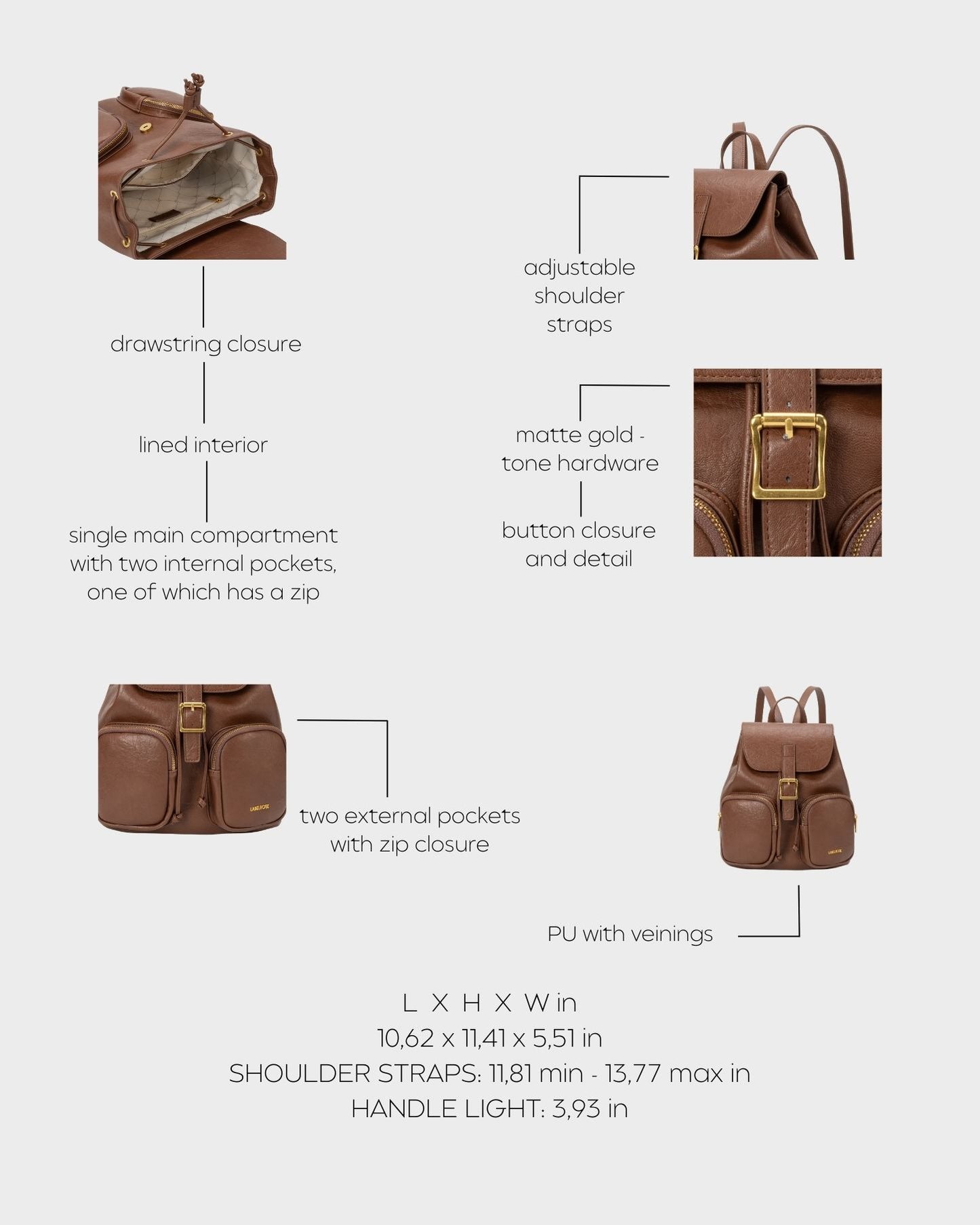 Mochila SUMMER BACKPACK - BROWN