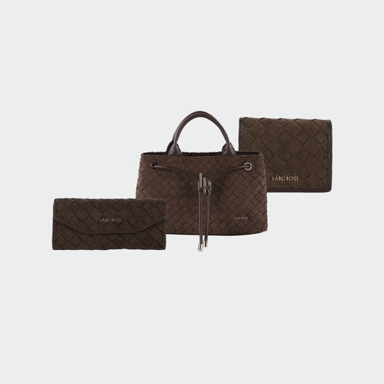 MEGAN SIMILSUEDE MATCHING SET - BROWN