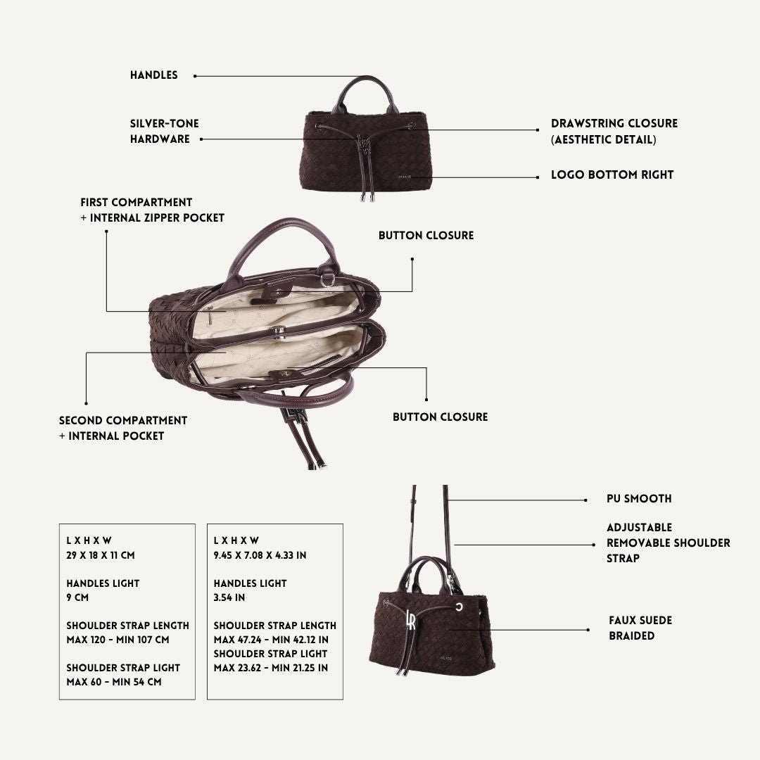 Bolso de mano MEGAN ANTE SINTÉTICO - BURDEOS
