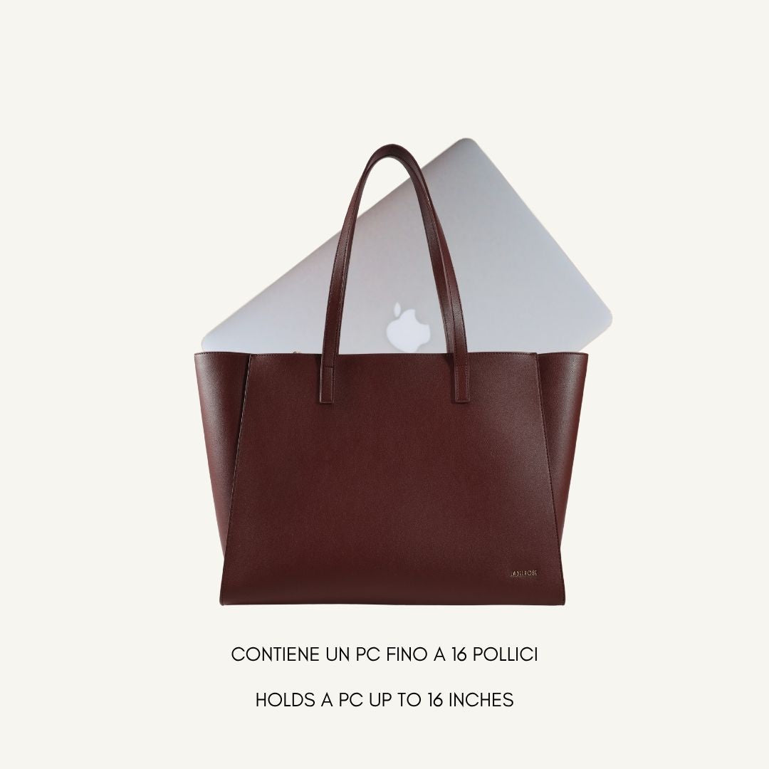 Borsa a spalla MELISSA EXTRA BIG - BURGUNDY