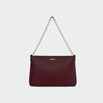 Pochette ANNIE vera pelle - BURGUNDY