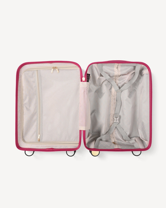 Glossy hand luggage FUXIA