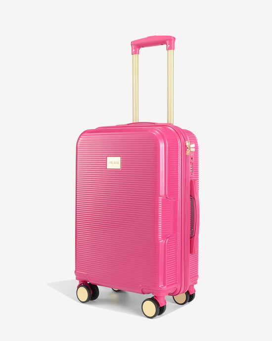 Glossy hand luggage FUXIA