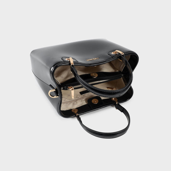 Borsa a mano MARGOT BIG VERNICE - BLACK