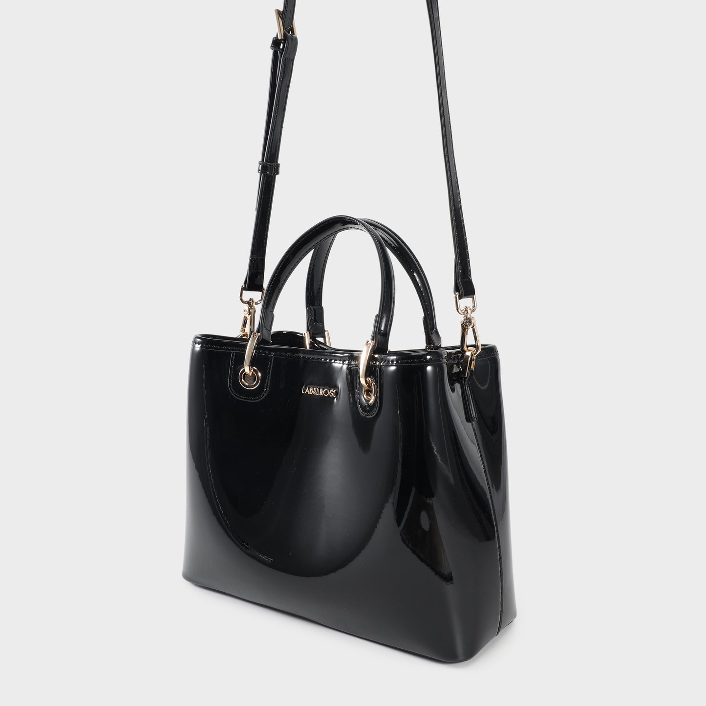 Borsa a mano MARGOT BIG VERNICE - BLACK