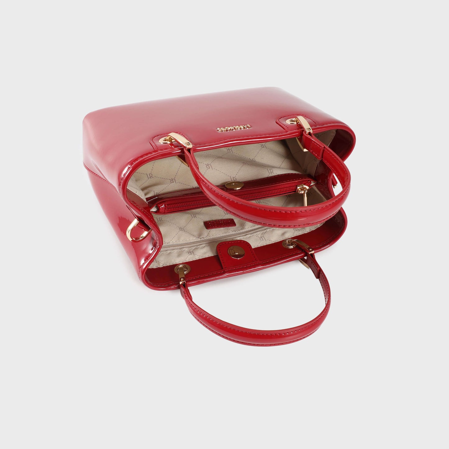 Borsa a mano MARGOT BIG VERNICE - BOLD RED