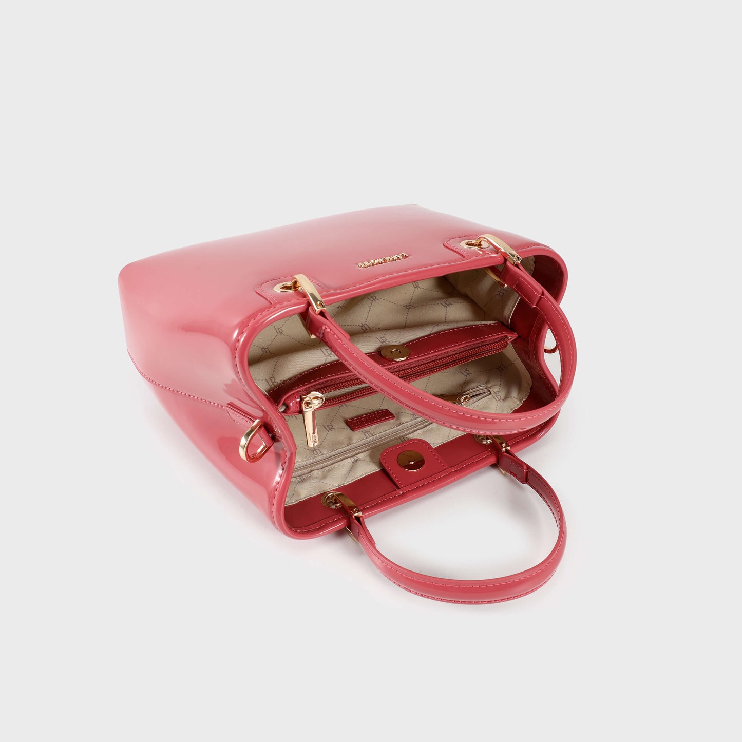 Borsa a mano MARGOT BIG VERNICE - FRENCH ROSE