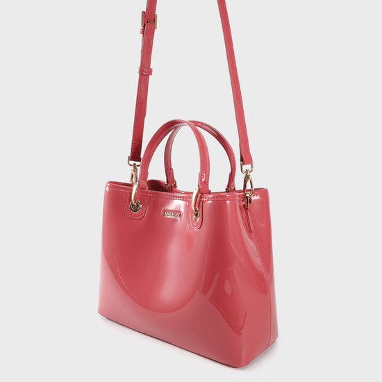 Borsa a mano MARGOT BIG VERNICE - FRENCH ROSE
