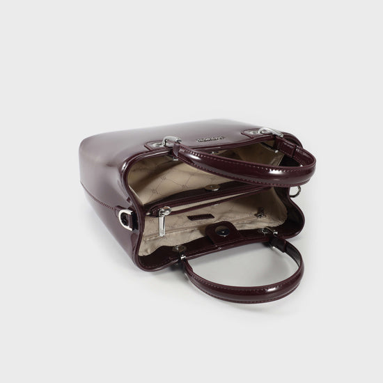 Borsa a mano MARGOT BIG VERNICE - MERLOT