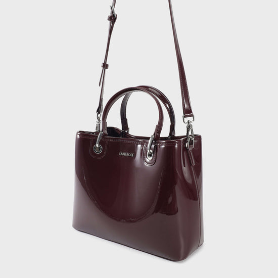 Borsa a mano MARGOT BIG VERNICE - MERLOT
