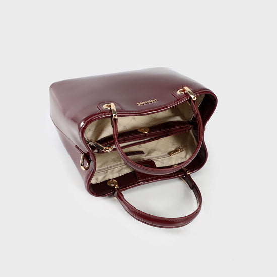 Borsa a mano MARGOT BIG VERNICE - RASPBERRY JELLY
