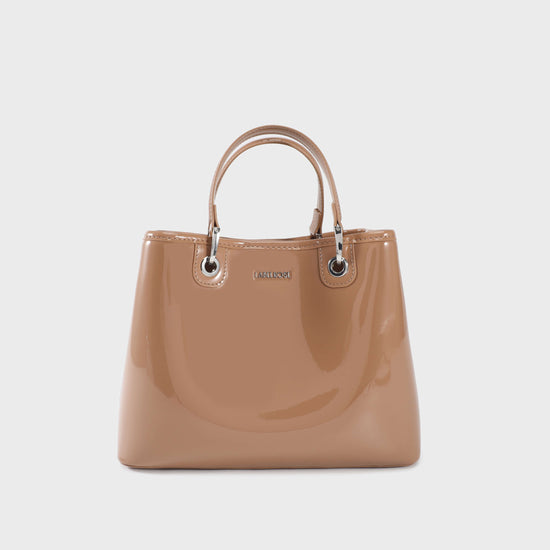 Borsa a mano MARGOT BIG VERNICE - TOAST