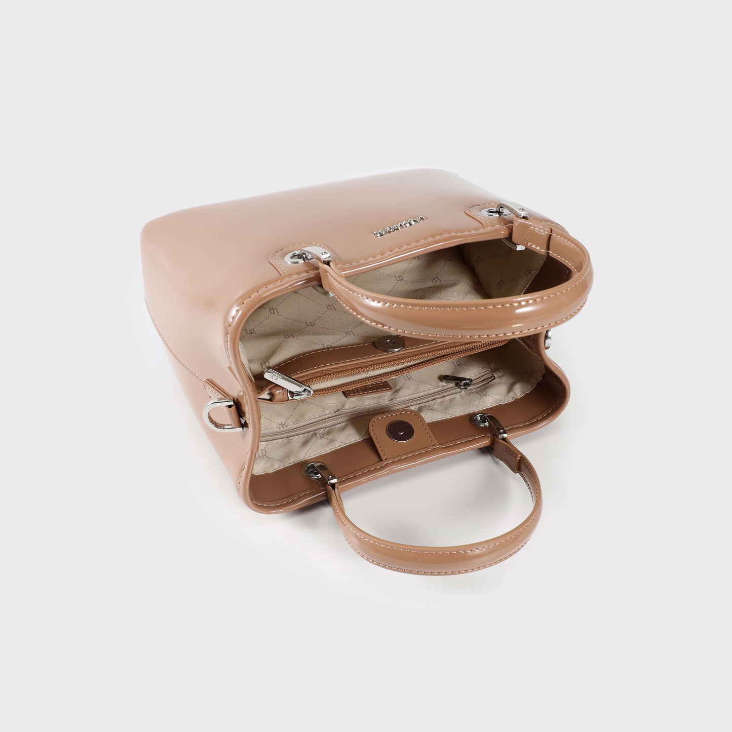 Borsa a mano MARGOT BIG VERNICE - TOAST