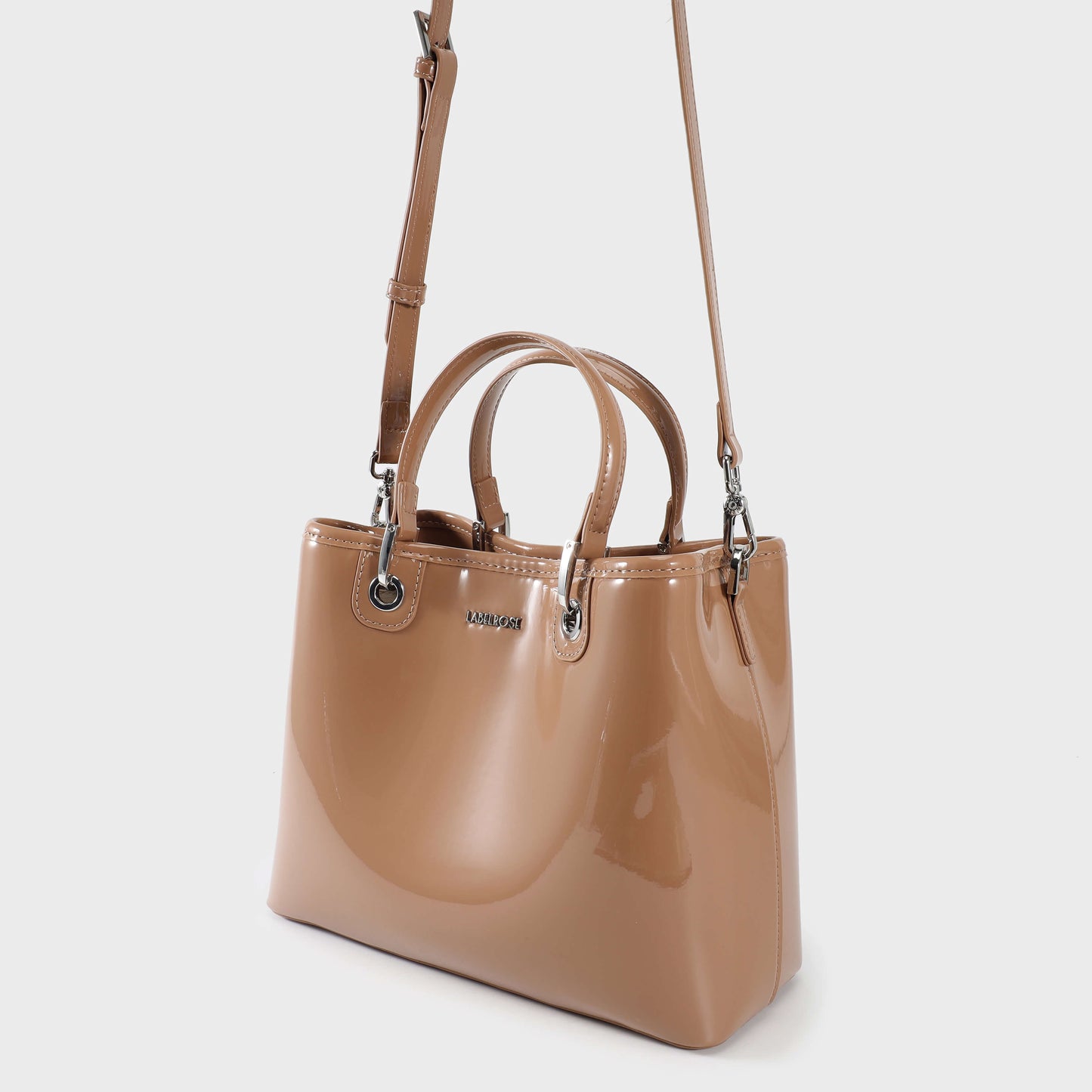 Borsa a mano MARGOT BIG VERNICE - TOAST