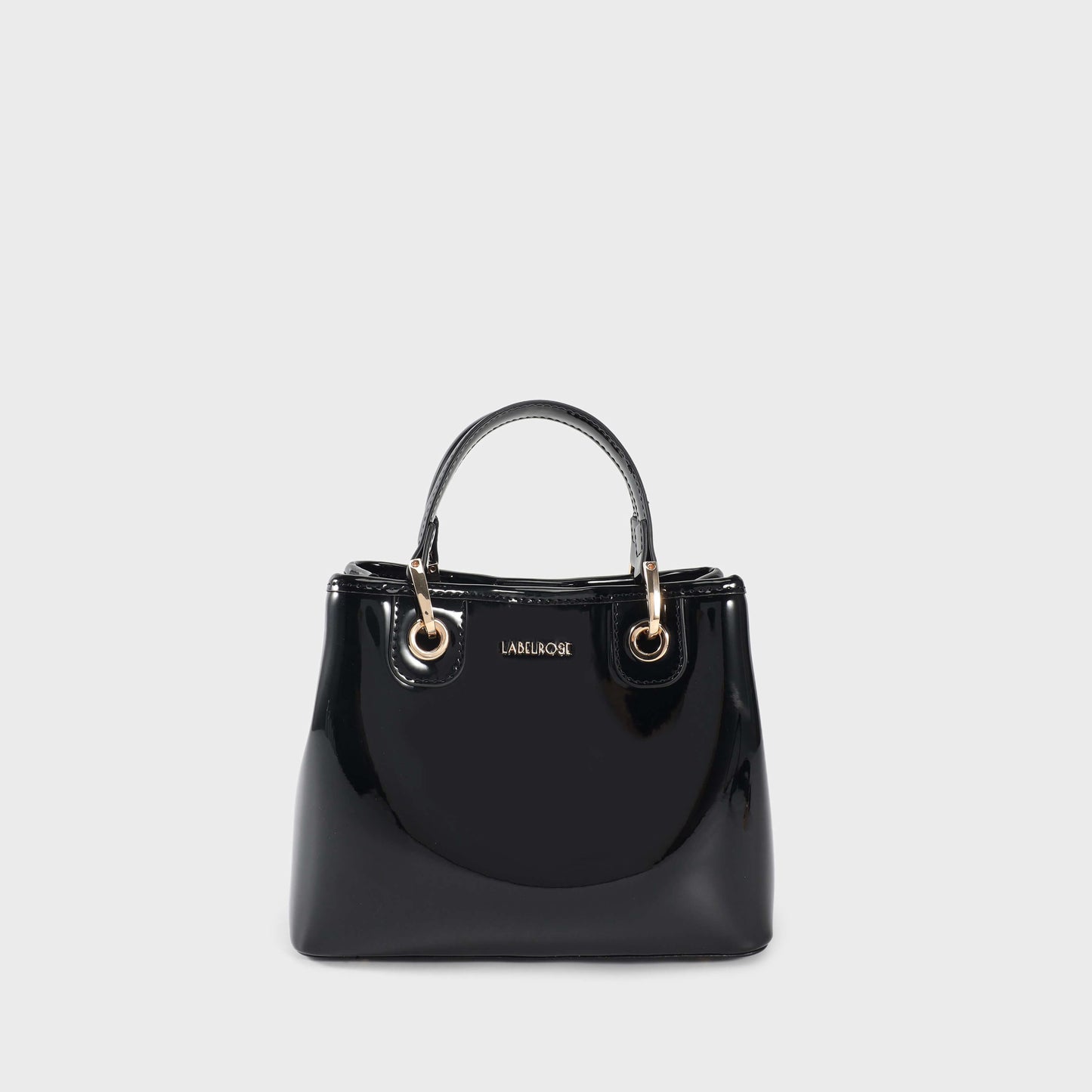 Borsa a mano MARGOT SMALL VERNICE - BLACK