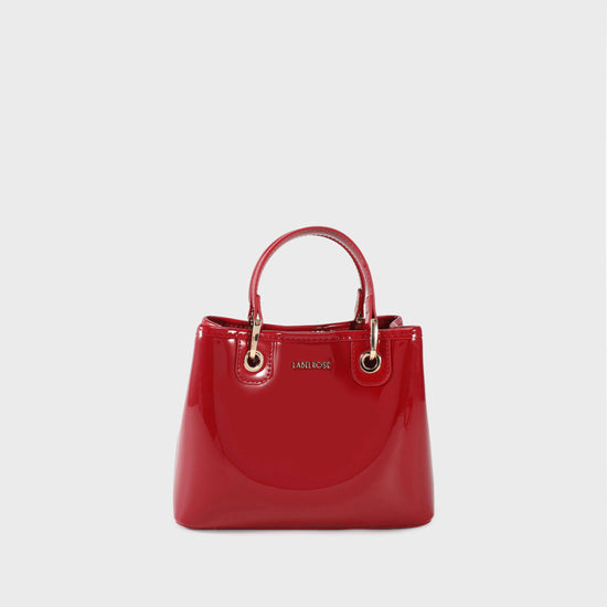 Borsa a mano MARGOT SMALL VERNICE - BOLD RED