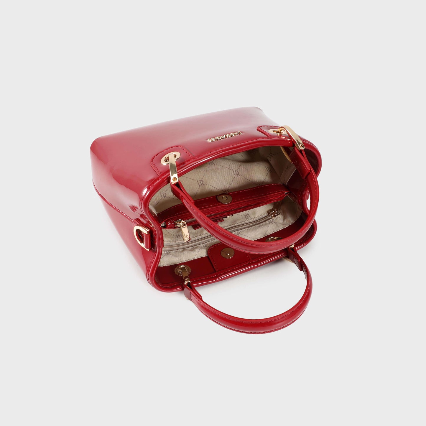 Borsa a mano MARGOT SMALL VERNICE - BOLD RED