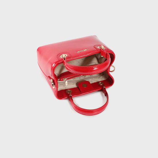 Borsa a mano MARGOT SMALL VERNICE - HOT RED