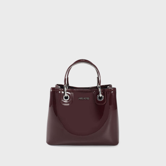 Borsa a mano MARGOT SMALL VERNICE - MERLOT