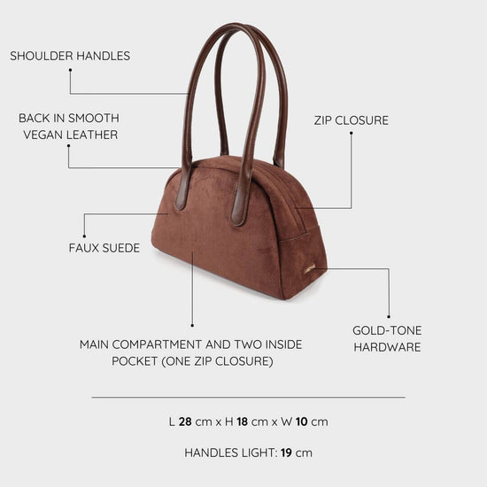 AVA Shoulder Bag - BROWN