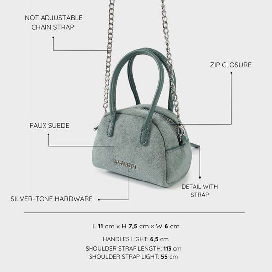 Mini bag MINI AVA - WATER GREEN