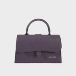 Borsa a mano PAIGE SAFFIANO - DUSTY PERIWINKLE