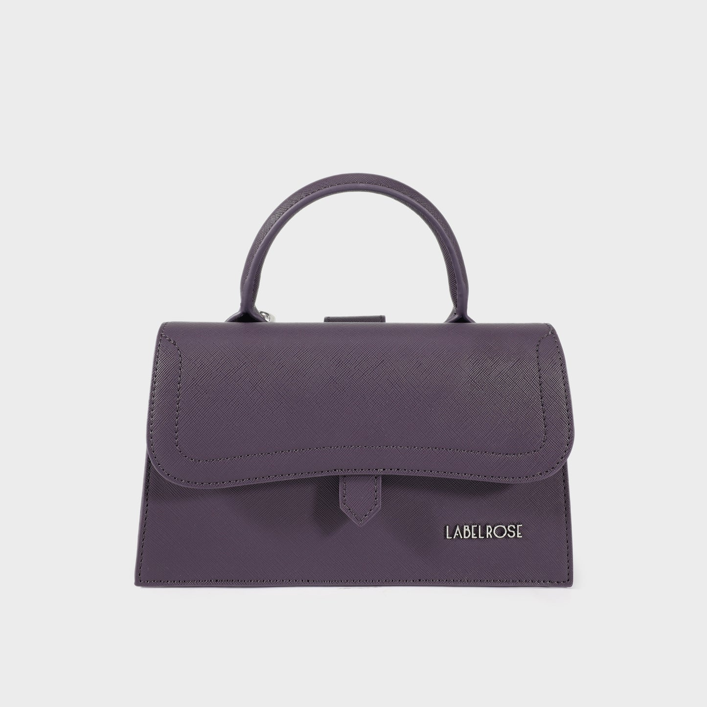 Borsa a mano PAIGE SAFFIANO - DUSTY PERIWINKLE