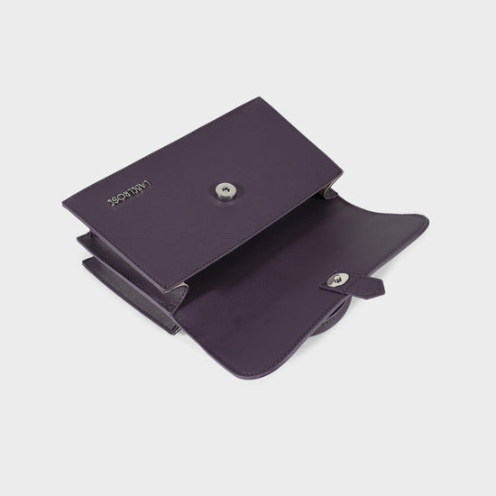 PAIGE SAFFIANO Handbag - DUSTY PERIWINKLE