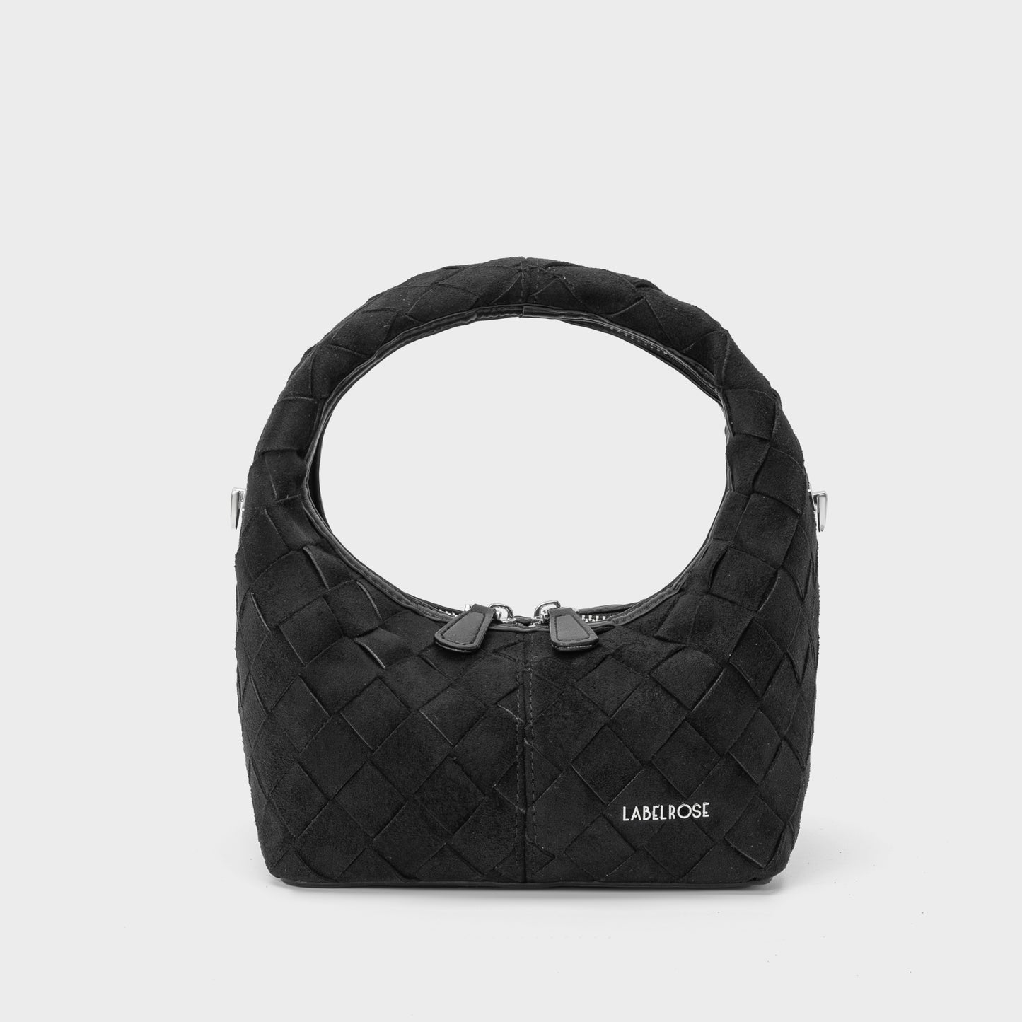 Borsa a mano WEAVE - BLACK SILVER