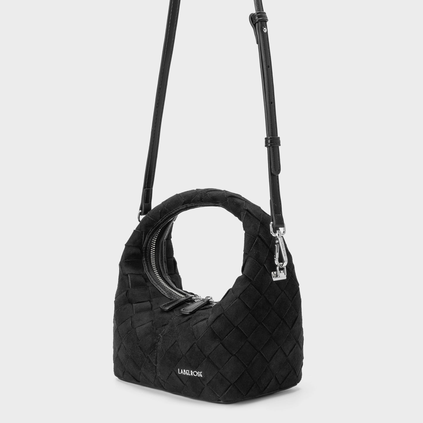 Borsa a mano WEAVE - BLACK SILVER