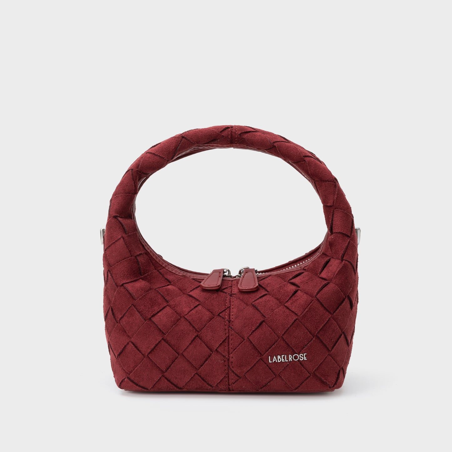Borsa a mano WEAVE - BURGUNDY